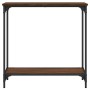 Brown oak engineered wood console table 75x30.5x75 cm by , Side tables - Ref: Foro24-837711, Price: 39,58 €, Discount: %