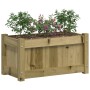 Outdoor planters 2 units impregnated pine wood by , Pots and planters - Ref: Foro24-837448, Price: 62,04 €, Discount: %