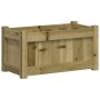 Outdoor planters 2 units impregnated pine wood by , Pots and planters - Ref: Foro24-837448, Price: 62,04 €, Discount: %