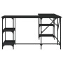 Black engineered wood desk 139x139x75 cm by , Desks - Ref: Foro24-837592, Price: 99,67 €, Discount: %