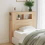 LED headboard engineered wood Sonoma oak 100x18.5x103.5 cm by , Headboards and footboards - Ref: Foro24-837332, Price: 76,40 ...