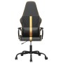 Gaming-Stuhl mit Massage-Gold und schwarzem Kunstleder von , Gaming-Stühle - Ref: Foro24-345559, Preis: 125,27 €, Rabatt: %