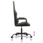 Silla gaming con masaje cuero sintético dorado y negro de , Sillones para videojuegos - Ref: Foro24-345559, Precio: 125,27 €,...