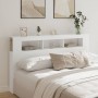 Headboard with LED white engineered wood 180x18.5x103.5 cm by , Headboards and footboards - Ref: Foro24-837358, Price: 109,82...