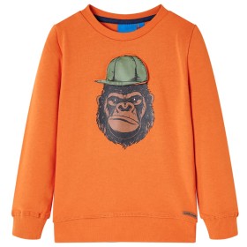 Dunkelorangefarbenes Kinder-Sweatshirt 92 von , Kinder-T-Shirts - Ref: Foro24-13194, Preis: 10,99 €, Rabatt: %