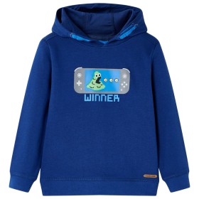 Children's navy blue hooded sweatshirt 92 by , Kids T-shirts - Ref: Foro24-13369, Price: 14,99 €, Discount: %