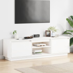 Mueble de TV madera maciza de pino blanco 140x35x40 cm de , Muebles TV - Ref: Foro24-840413, Precio: 118,99 €, Descuento: %