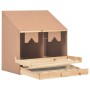 Chicken nesting box with 2 pine wood compartments 63x40x65cm by vidaXL, Egg incubators - Ref: Foro24-170651, Price: 66,19 €, ...