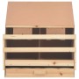 Chicken nesting box with 2 pine wood compartments 63x40x65cm by vidaXL, Egg incubators - Ref: Foro24-170651, Price: 66,19 €, ...