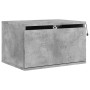 Concrete gray wall-mounted bedside table with LED lights by , Nightstands - Ref: Foro24-836832, Price: 47,31 €, Discount: %