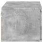 Concrete gray wall-mounted bedside table with LED lights by , Nightstands - Ref: Foro24-836832, Price: 47,31 €, Discount: %