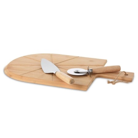 Excellent Houseware Pizza set 3 pieces bamboo 43x30 cm by , Chopping boards - Ref: Foro24-447452, Price: 24,95 €, Discount: %