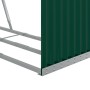 Green galvanized steel log holder 120x45x210 cm by , Firewood bags and holders - Ref: Foro24-364542, Price: 61,77 €, Discount: %