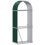 Leñero de acero galvanizado verde 80x45x190 cm de , Bolsas y soportes de leña - Ref: Foro24-364540, Precio: 56,46 €, Descuent...