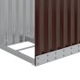 Brown galvanized steel log holder 40x45x170 cm by , Firewood bags and holders - Ref: Foro24-364568, Price: 56,28 €, Discount: %