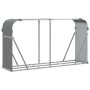 Leñero de acero galvanizado gris claro 180x45x100 cm de , Bolsas y soportes de leña - Ref: Foro24-364554, Precio: 52,97 €, De...