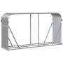 Leñero de acero galvanizado gris claro 180x45x100 cm de , Bolsas y soportes de leña - Ref: Foro24-364554, Precio: 52,97 €, De...