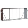 Leñero de acero galvanizado marrón 234x45x100 cm de , Bolsas y soportes de leña - Ref: Foro24-364575, Precio: 63,62 €, Descue...