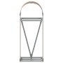 Light brown galvanized steel log holder 40x45x100 cm by , Firewood bags and holders - Ref: Foro24-364577, Price: 44,00 €, Dis...