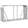 Leñero de acero galvanizado plateado 180x45x100 cm de , Bolsas y soportes de leña - Ref: Foro24-364594, Precio: 54,45 €, Desc...