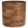 Home&Styling 3-piece flower pot set in solid natural mango wood by , Pots and planters - Ref: Foro24-447484, Price: 76,99 €, ...