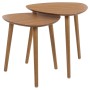 Home&Styling 2-piece natural side table set by , Side tables - Ref: Foro24-447478, Price: 53,99 €, Discount: %