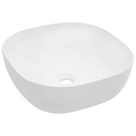 Lavabo 42,5x42,5x14,5 cm cerámica blanco de vidaXL, Lavabos - Ref: Foro24-143917, Precio: 69,12 €, Descuento: %