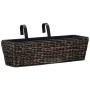 Conjunto de jardineras 2 unidades jacinto de agua marrón de vidaXL, Maceteros y jardineras - Ref: Foro24-45578, Precio: 71,98...