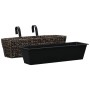 Conjunto de jardineras 2 unidades jacinto de agua marrón de vidaXL, Maceteros y jardineras - Ref: Foro24-45578, Precio: 71,98...