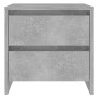 Bedside tables 2 units engineered wood gray concrete by vidaXL, Nightstands - Ref: Foro24-809854, Price: 79,38 €, Discount: %