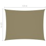 Toldo de vela rectangular tela Oxford beige 2,5x3,5 m de , Sombrillas - Ref: Foro24-135151, Precio: 37,15 €, Descuento: %