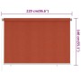 Exterior roller blind 220x140 cm terracotta HDPE by , Blinds and blinds - Ref: Foro24-312791, Price: 52,09 €, Discount: %