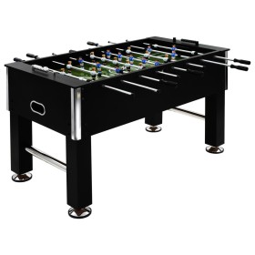 Futbolín de acero 60 kg 140x74,5x87,5 cm negro de vidaXL, Mesas de futbolín - Ref: Foro24-91438, Precio: 365,41 €, Descuento: %