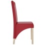 Dining chairs 2 units red wine red synthetic leather by , dining chairs - Ref: Foro24-336955, Price: 123,99 €, Discount: %