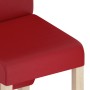 Dining chairs 2 units red wine red synthetic leather by , dining chairs - Ref: Foro24-336955, Price: 123,99 €, Discount: %