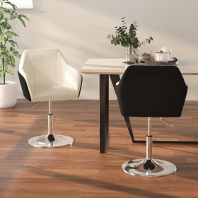 Dining chairs 2 units black and white synthetic leather by , dining chairs - Ref: Foro24-339502, Price: 188,31 €, Discount: %