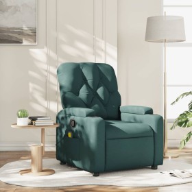 Dark green fabric reclining massage chair by , Armchairs - Ref: Foro24-372497, Price: 233,99 €, Discount: %