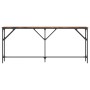 Mesa consola madera de ingeniería roble ahumado 180x23x75 cm de , Mesas auxiliares - Ref: Foro24-837769, Precio: 63,67 €, Des...