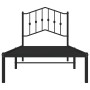 Estructura de cama con cabecero metal negro 90x190 cm de , Camas y somieres - Ref: Foro24-373781, Precio: 67,95 €, Descuento: %