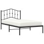 Estructura de cama con cabecero metal negro 100x190 cm de , Camas y somieres - Ref: Foro24-373783, Precio: 63,19 €, Descuento: %