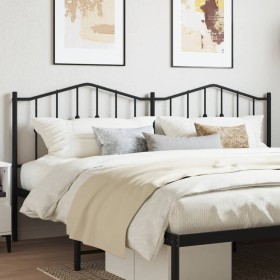 Cabecero de metal negro 160 cm de , Cabeceros y pies de cama - Ref: Foro24-373824, Precio: 34,38 €, Descuento: %