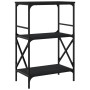 Librería de 3 estantes madera ingeniería negro 56x35x90,5 cm de , Librerías y estanterías - Ref: Foro24-837612, Precio: 44,77...