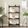 Engineered wood 4-shelf bookcase in black, 60x30x120 cm by , Bookcases and shelves - Ref: Foro24-837652, Price: 36,57 €, Disc...