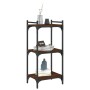 Bookshelf 3 shelves wood engineering oak brown 40x30x86 cm by , Bookcases and shelves - Ref: Foro24-837631, Price: 35,99 €, D...