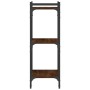 Bookshelf 3 shelves wood engineering oak brown 40x30x86 cm by , Bookcases and shelves - Ref: Foro24-837631, Price: 35,99 €, D...