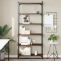 Bookshelf with 6 oak brown engineered wood shelves, 80x30x188 cm. by , Bookcases and shelves - Ref: Foro24-837686, Price: 78,...