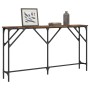 Mesa consola madera de ingeniería roble ahumado 140x23x75 cm de , Mesas auxiliares - Ref: Foro24-837774, Precio: 57,75 €, Des...