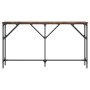 Mesa consola madera de ingeniería roble ahumado 140x23x75 cm de , Mesas auxiliares - Ref: Foro24-837774, Precio: 57,75 €, Des...