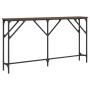 Mesa consola madera de ingeniería roble marrón 140x23x75 cm de , Mesas auxiliares - Ref: Foro24-837776, Precio: 59,99 €, Desc...