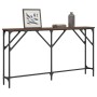 Mesa consola madera de ingeniería roble marrón 140x23x75 cm de , Mesas auxiliares - Ref: Foro24-837776, Precio: 59,99 €, Desc...